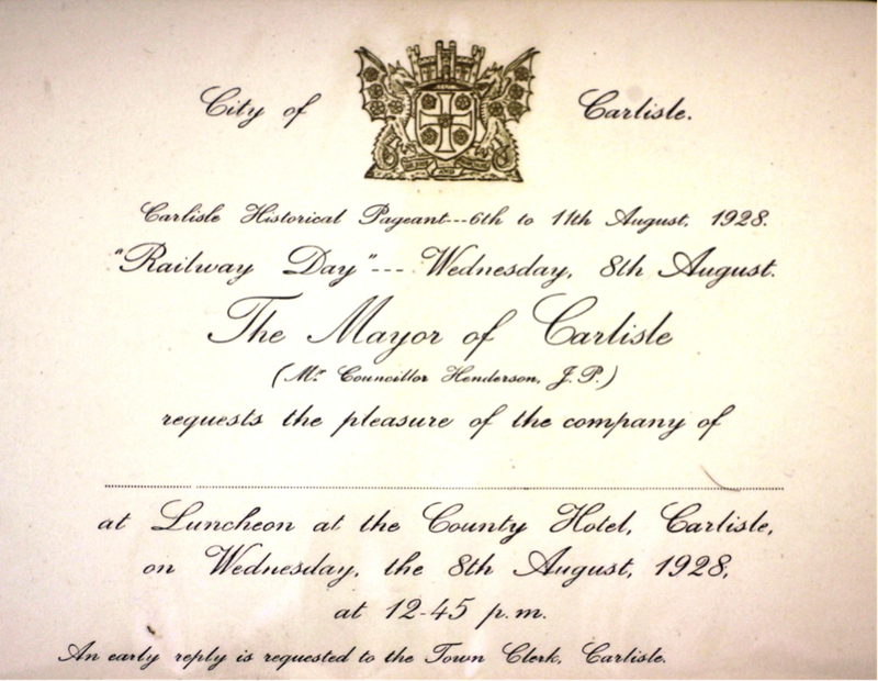 Carlisle 1928: invitation