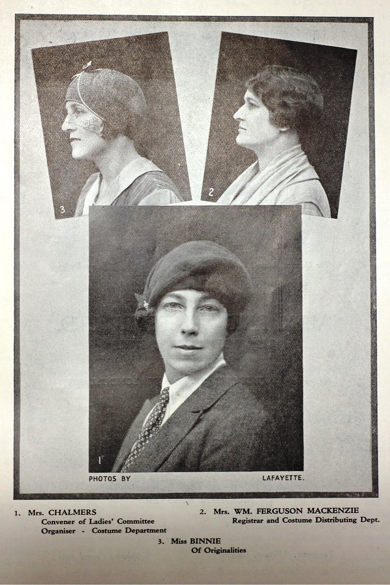 Ladies involved in the organisation of the The Story of the West: A Pageant of the Britons, the Vikings, the Traders and the Clans (Glasgow 1928). 