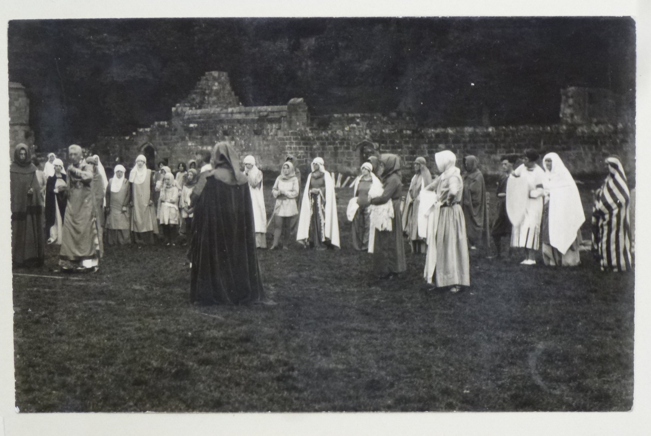 A scene from the Mount Grace Priory Pageant, courtesy of Robinson Library, Newcastle University