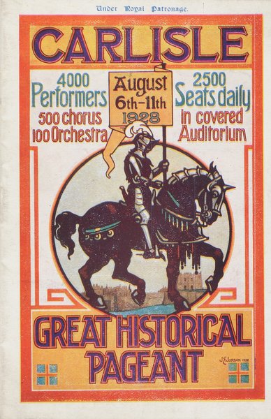 Cover of publicity pamphlet, Carlisle 1928