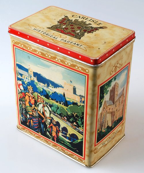 Carlisle 1951souvenir biscuit tin