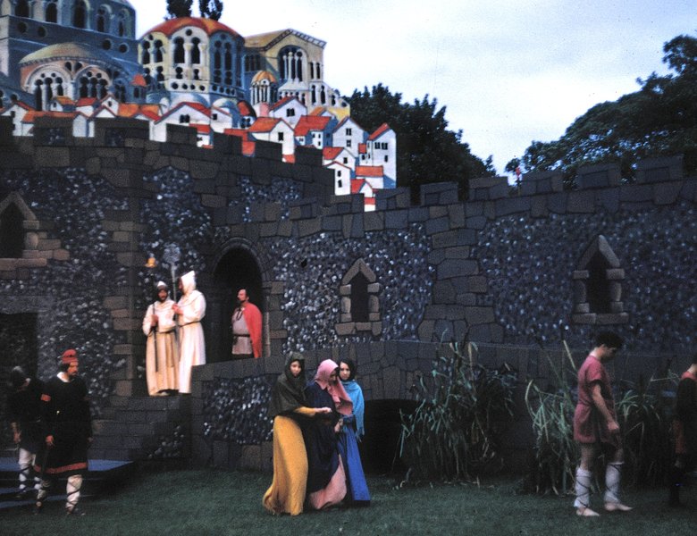 Crowd scene from 'Edmund of Anglia'