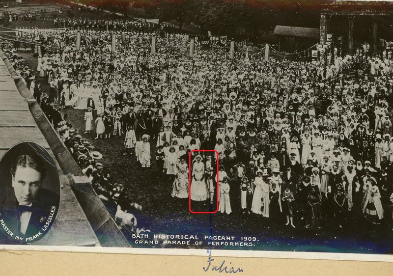 Julian Mockford in the Bath Pageant 1909