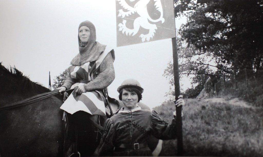 Two young performers in the Bury St Edmunds Pageant of 1959