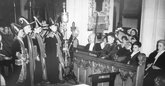 Preston Parish Church Pageant 1955: indoor scene