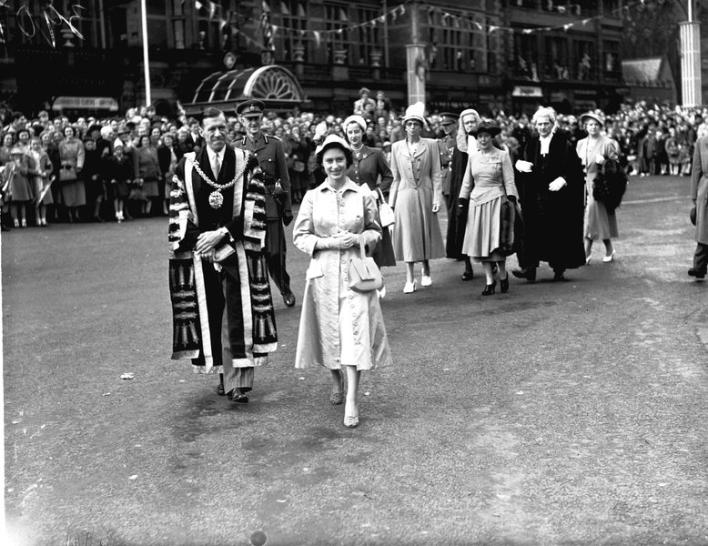 Princess Margaret at the Carlisle Civic Week, 1951