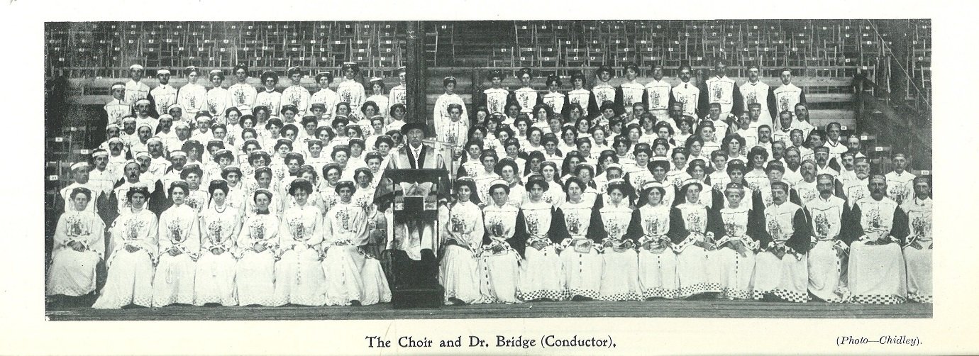 Part of the Choir for the Chester Historical Pageant 1910