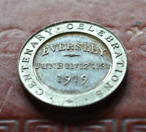 1919 Eversley Pageant - Charles Kingsley's centenary  medallion