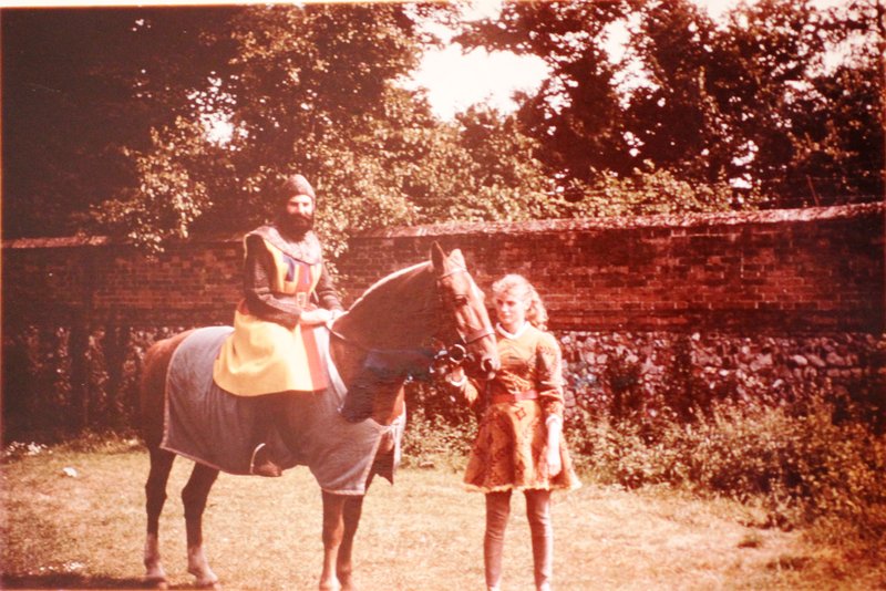 Peter Wood on horseback