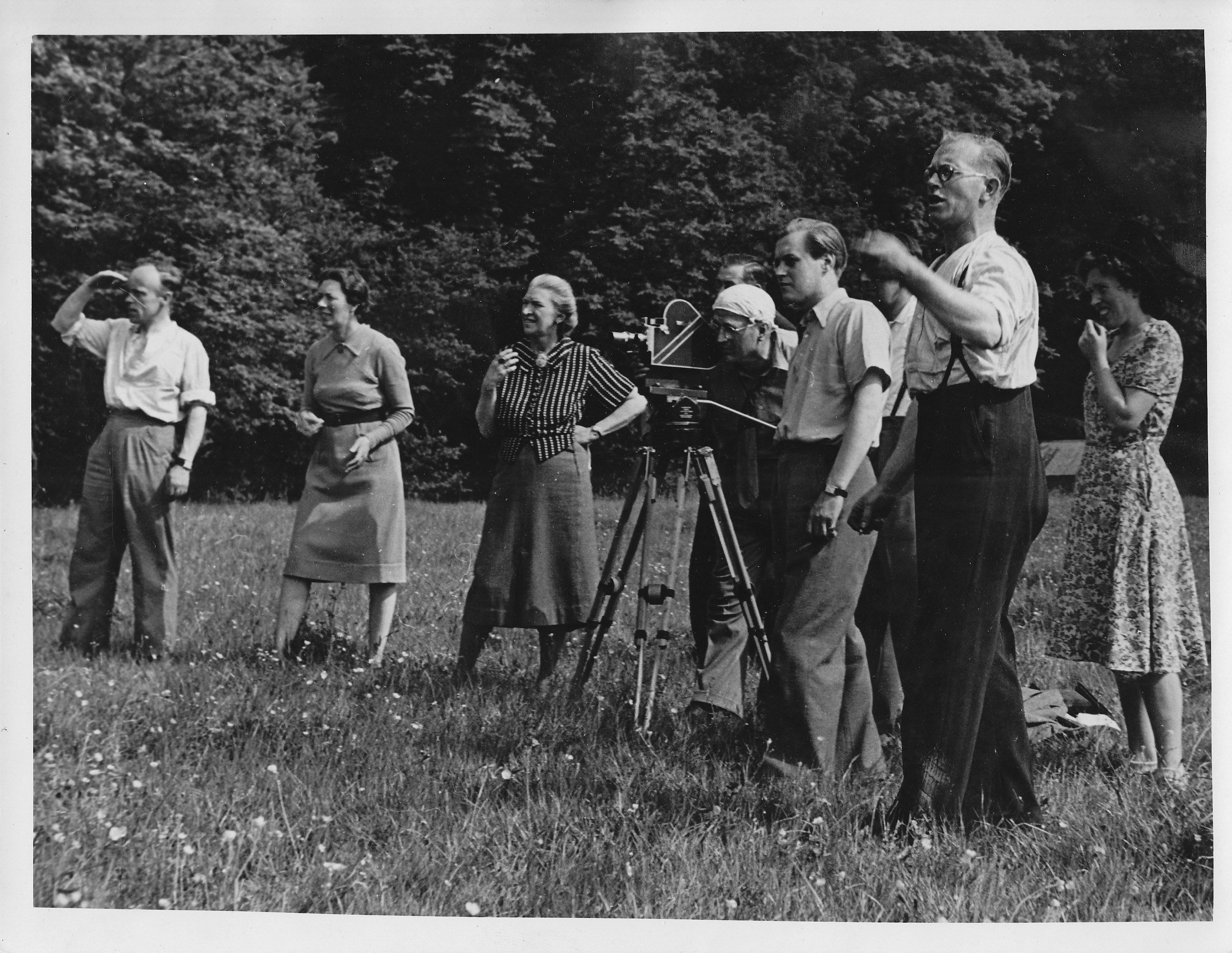 directors and crew filming Precious Stone pageant